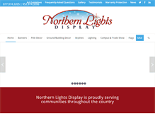 Tablet Screenshot of northernlightsdisplay.com